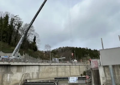 Brunneggerwehr - Stahlwasserbau von S.K.M.