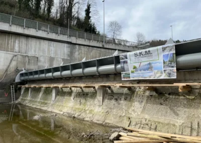 Brunneggerwehr - Stahlwasserbau von S.K.M.