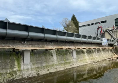 Brunneggerwehr - Stahlwasserbau von S.K.M.