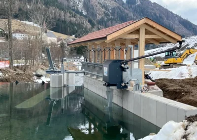 Kraftwerk Bretsteinbach II - Stahlwasserbau von S.K.M.