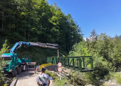 Kraftwerk Esslingbach Rohrbrücke - Stahlwasserbau von S.K.M.